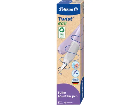 Twist vulpen Eco, met vulling, lavendel