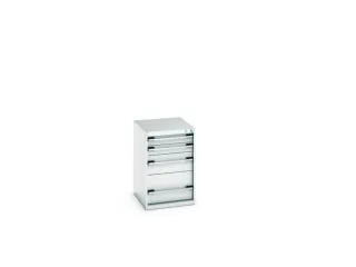 ladekast HxBxD 800x525x650mm 4laden romp RAL7035 front RAL7035 - 7