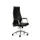 Bureaustoel Zwart Zitting 430-530x500x480mm Echt Leder Synchroonmech.