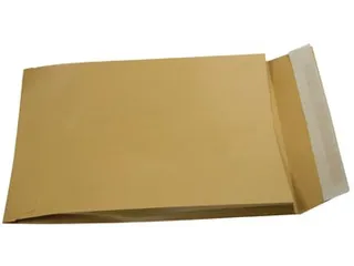 Enveloppen balg 229x324x35 mm strip bruine kraft 250 st - 1