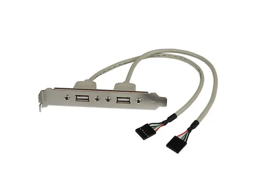 2-poort USB A Vrouwelijke Adapter Slotplaatje
