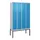 dubbeldekse locker,HxBxD 2120x1200x500mm,4x2vak.,vak B 300mm,cil.-slot