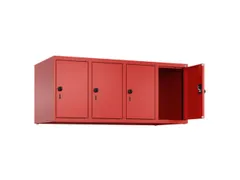 opzetkast,v. locker,4vak.,vak B 300mm,HxBxD 500x1200x500mm
