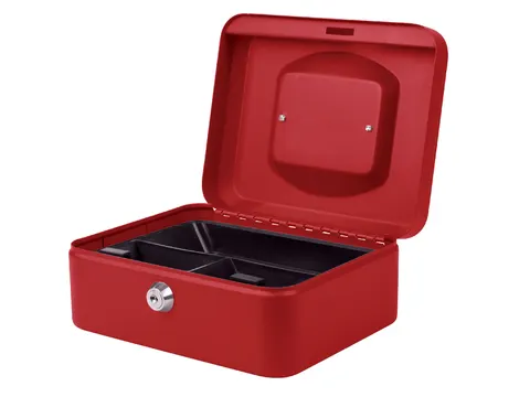 Geldkist Quantore 200x160x90mm rood