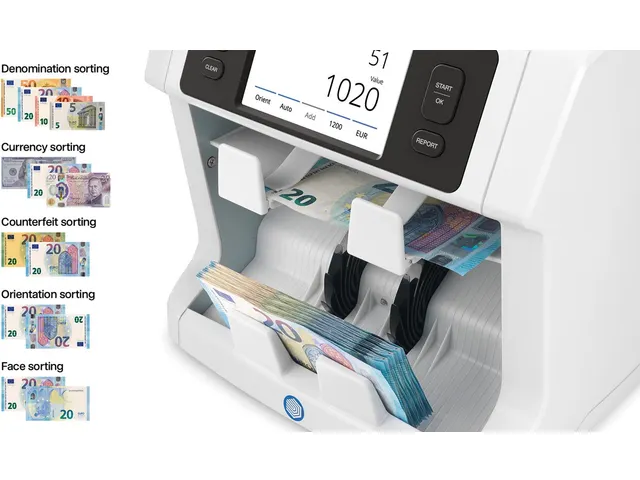 biljettelmachine 2985-SC, 10-voudige detectie incl. Safescan app
