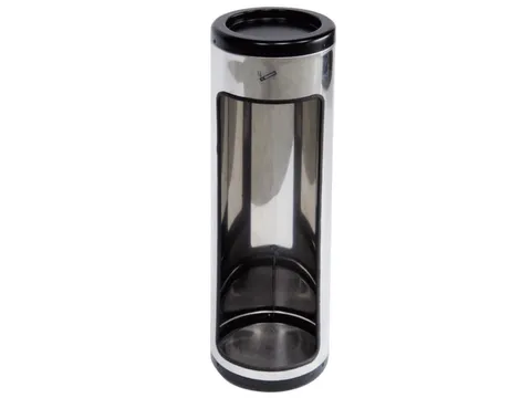 Brandblusserkast m. asbak,HxØ 800x245mm,romp RVS