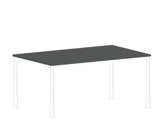 In hoogte verstelbaar bureau,HxBxD 720-840x1600x1000mm,MS-donkergrijs
