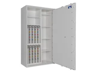 sleutelkluis,HxBxD 1550x850x420mm,800haak,legborden,romp RAL7035 - 4