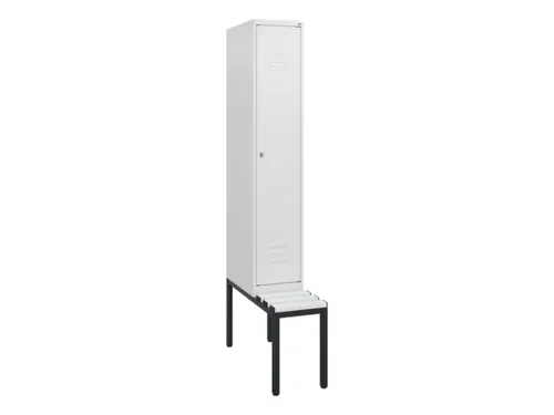 locker met bank,HxBxD 1950x300x815mm,1vak,vak B 300mm,cil.-slot