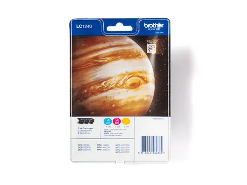 Brother LC-1240 Inktcartridges Cyaan Magenta Geel