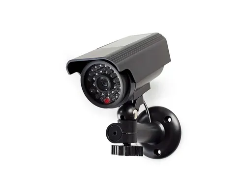 Dummy beveiligingscamera Nedis Solar IP44 buiten Zwart
