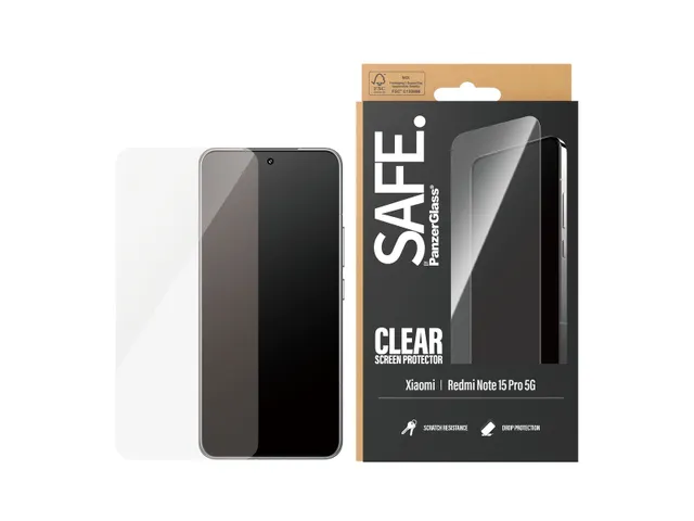 PanzerGlass SAFE. by Screen Protector Xiaomi Redmi Note 15 Pro 5G |