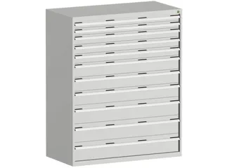 ladekast,HxBxD 1600x1300x750mm,11lade(n),lade voor normale belastingen - 2