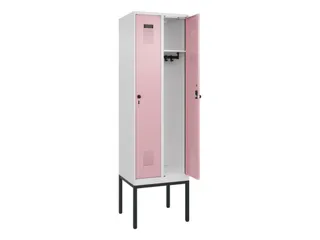 locker,HxBxD 2120x600x500mm,2vak,vak B 300mm,draaigrendel - 1