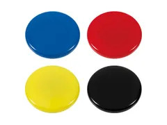 Magneet Westcott assorti pak à 4st. Ø 30x8mm, 900g