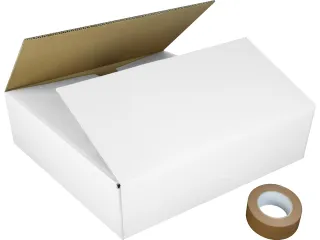 Verzenddoos Raadhuis 560x540x100mm EB-golf wit - 3