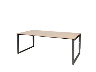 Domino Plus Vergadertafel Hoogte Instelbaar 200x100 Havana/Kersen 25mm - 1