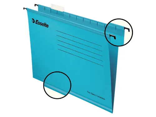 Hangmap Pendaflex verticaal folio V-bodem blauw