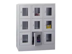 Vakkenkast Vensterdeuren 1187x930x500mm 9 Vakken B 300mm Klinksluiting