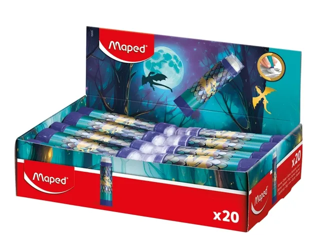 Gum Maped Dragon display à 20 kleuren blauw