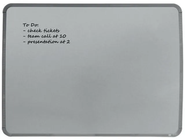 Tableau Blanc Nobo Slim Line 43x58cm Argent
