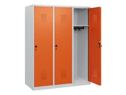 schoollocker,HxBxD 1530x1200x500mm,3vak,vak B 400mm,draaigrendel
