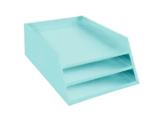 Kartonnen postmand 3 niveaus pastelgroen - 4