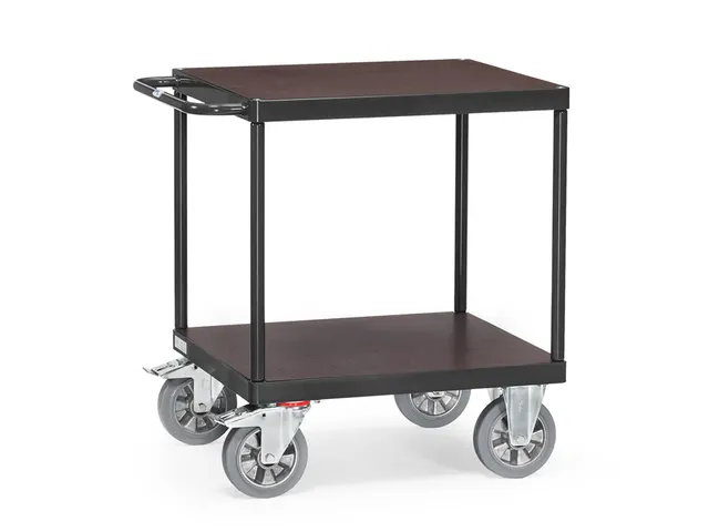 Tafelwagens 12497 Ral7016 1200kg 2 Etages 700x700mm Watervast