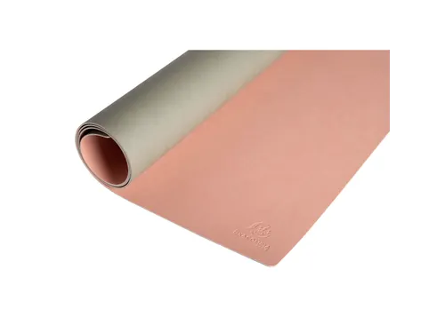 Onderlegger PU 40x80cm nude/grijs