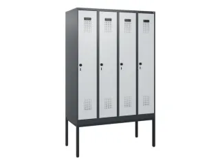 schoollocker,HxBxD 1950x1200x500mm,4vak,vak B 300mm,draaigrendel - 2
