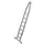 ladderset,onder-/bovendeel,eenzijdig,7,treden,balk L 2,8m,aluminium