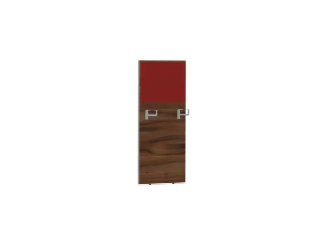 baliepaneel v. bureau aanbouw rechts NP-tiepolo nut BN4011-rood 600mm