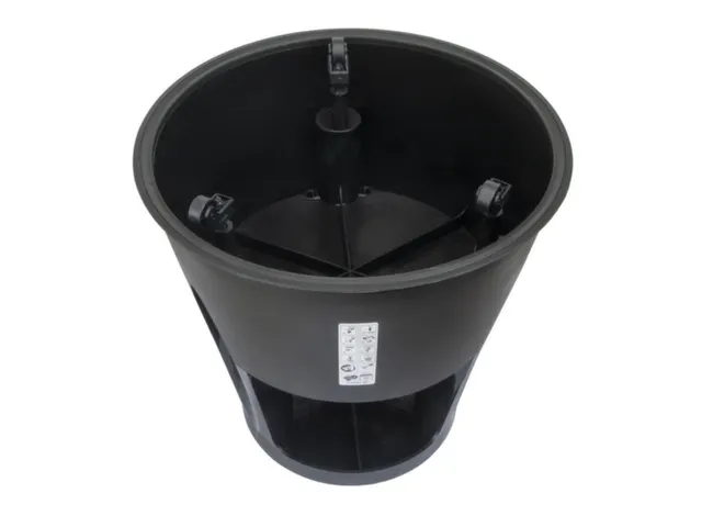 marchepied sur roulettes,plastique,RAL9005,repose-pied Ø 283mm