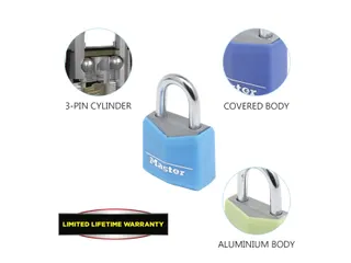 Hangslot MasterLock 4 assorti alu 20mm - 5