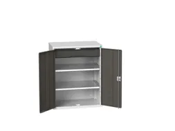 universele kast,HxBxD 1000x800x550mm,2xStalen bodem,1lade(n)