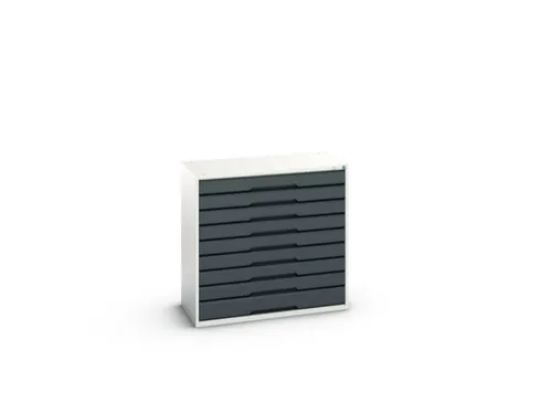 ladekast HxBxD 1000x1050x550mm 9laden romp RAL7035 front RAL7016