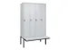 locker voor scheiding van kleding,HxBxD 2120x1200x815mm,4vak