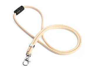 Textielkoord Gerecycled PET Met Karabijnhaak Beige 10 Stuks - 1
