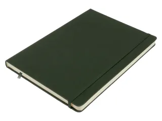 Schetsboek Kangaro A4 forest green PU HC 80 vel 140gr roomwit met elas - 3