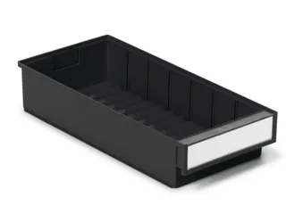 ESD-magazijnkast,HxBxD 395x400x400mm,8lade(n),laden zwart - 4