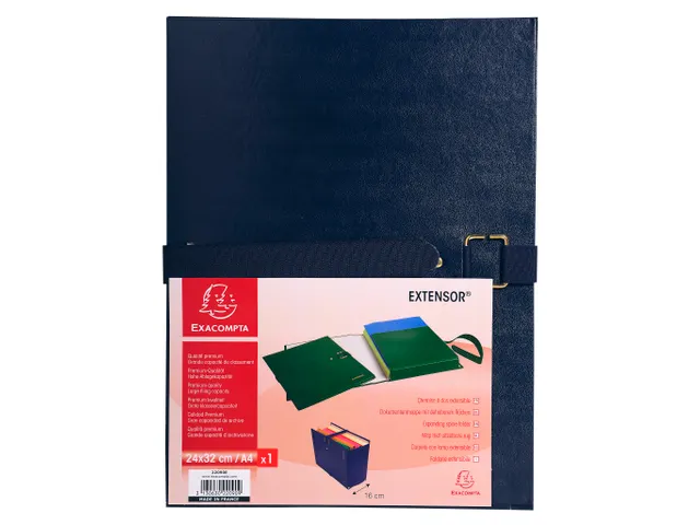 Map uitstrekbare rug EXTENSOR blauw