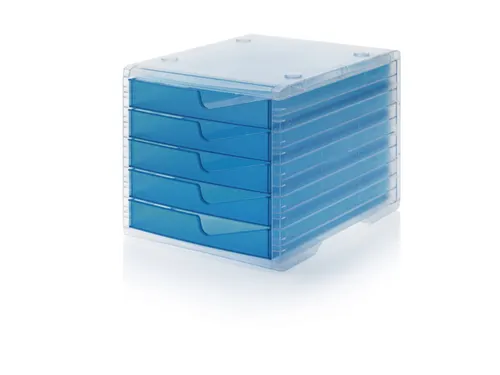 ladeblok,5xDIN C4,Tafelopstelling,HxBxD 255x270x340mm,Polystyreen