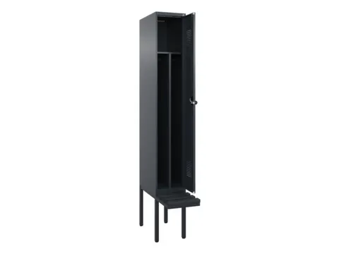 locker met bank,voor scheiding van kleding,HxBxD 2120x300x815mm,1vak