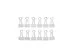 Papierklem Foldback mauly 214 Wit 19mm 12 Stuks