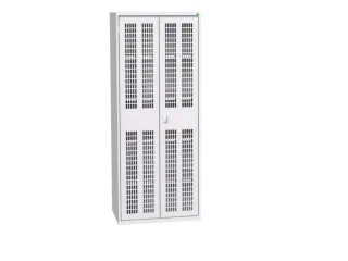 universele kast,HxBxD 2000x800x550mm,4xStalen bodem,draaigrendelslot - 1