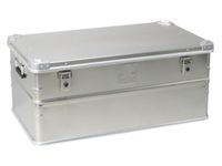 aluminium transportbox HxLxB 385x485x885mm 134l legbord verstevigd
