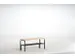Banc vestiaire 450x1015x350mm bois/anthracite RAL7016
