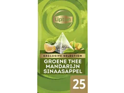 Thee Lipton Exclusive groene thee mandarijn sinaasappel 25 pramidezakj