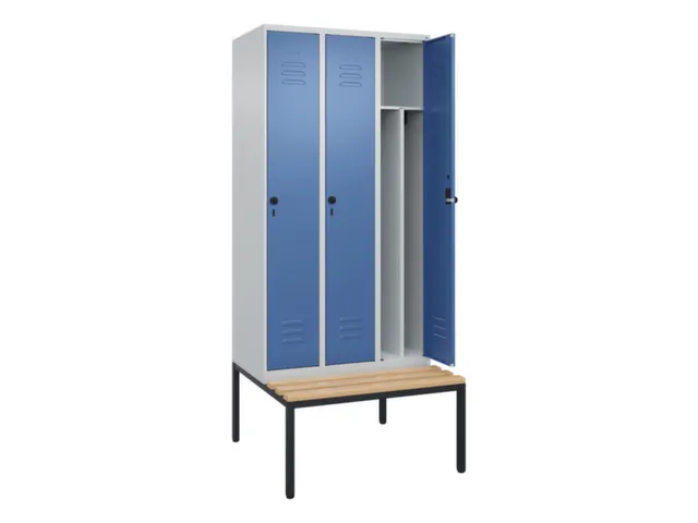 locker voor scheiding van kleding,HxBxD 2120x900x815mm,3vak
