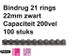 Bindrug Fellowes 22mm 21-rings A4 zwart 50stuks - 1